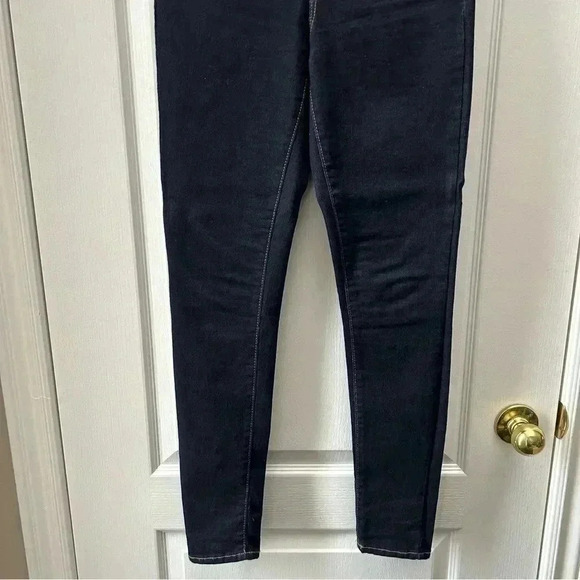 Old Navy Rockstar High Rise Skinny Jeans Dark Wash Blue Denim Size 2/26 - Picture 7 of 15